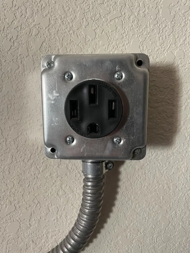 NEMA 14-50 outlet installed for Electrical Panel Upgrade in Northvale